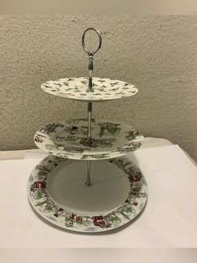 Cath kidston 3 tier cake stand Billie Goes To Town G17